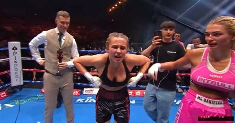 daniella boxing flash uncensored|Boxer Daniella Hemsley Flashes After Defeating Aleksandra。